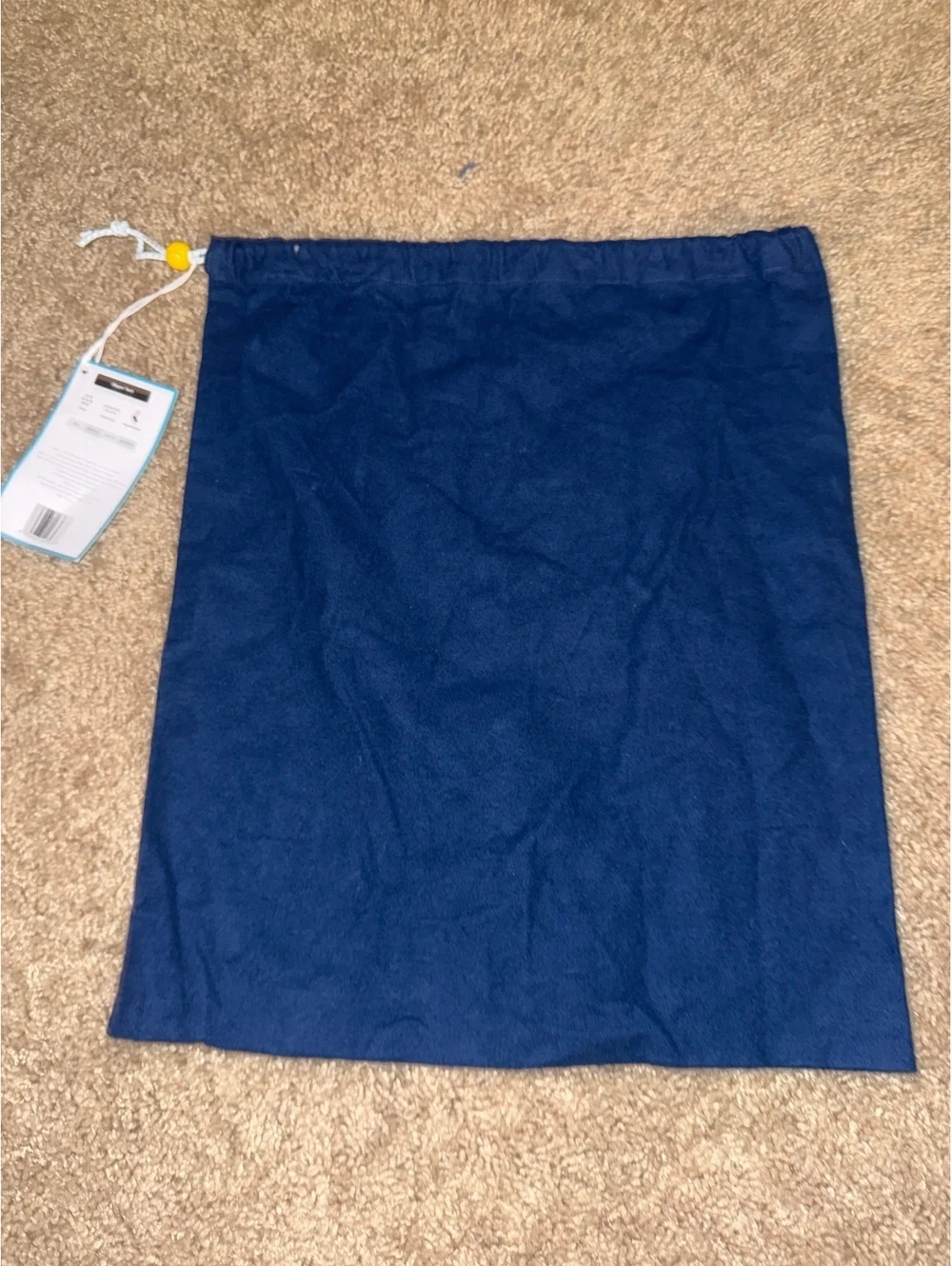 Bombas Navy Blue Drawstring Bag with Tags